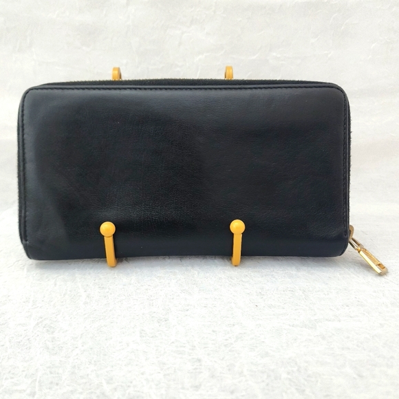 Auth YSL Yves Saint Laurent Zip Around Long Wallet - Picture 2 of 10